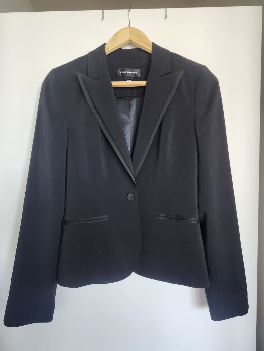 Club Monaco Black Tailored Blazer - Women's Jacket